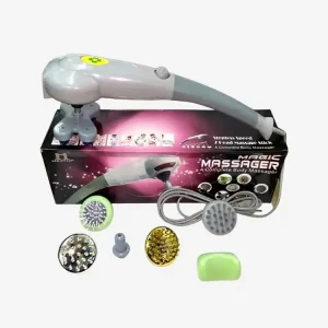 Masseur Électrique Corporel Complet Magic Massager : 8 Têtes de Massage Infrarouge