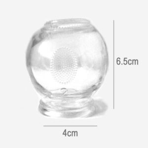Ventouse en verre Hijama T2 – Cupping traditionnel à chaud, réutilisable, en verre médical résistant pour thérapie par le feu