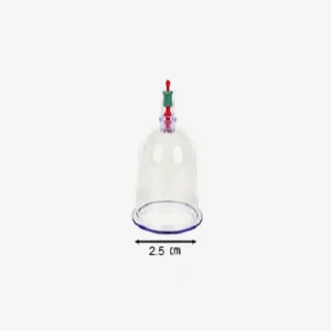 Ventouse Hijama T5 2,5 cm – modèle petit format pour cupping therapy ciblée sur zones sensibles