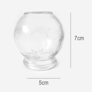Ventouse en verre Hijama T3 – Cupping traditionnel à chaud, réutilisable, en verre médical résistant pour thérapie par le feu
