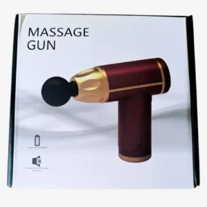 Massage Gun portable rouge – soulagement des douleurs musculaires