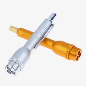 Stylo Hijama triple aiguille en métal doré et argenté pour acupuncture et collecte de sang