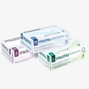 Boîtes de gants latex poudrés MUMU tailles S M L – gants médicaux jetables haute qualité CE