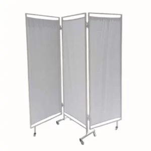 Paravent Médical 3 Volets Pliables avec Roulettes – Structure Métallique Robuste Créez une intimité optimale dans tout environnement médical ou professionnel.
