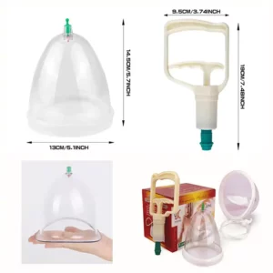 Ventouses Thérapie Mammaire avec Pompe pour Élargissement de la Poitrine – Augmentation du Volume par Aspiration Naturelle sans Chirurgie