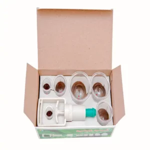 kit hijama 6 ventouses pompe manuelle GAPE pour cupping therapy professionnelle et soins bien-être