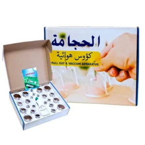 kit hijama professionnel 24 ventouses avec pompe – cupping therapy pour douleur, circulation sanguine, détoxification
